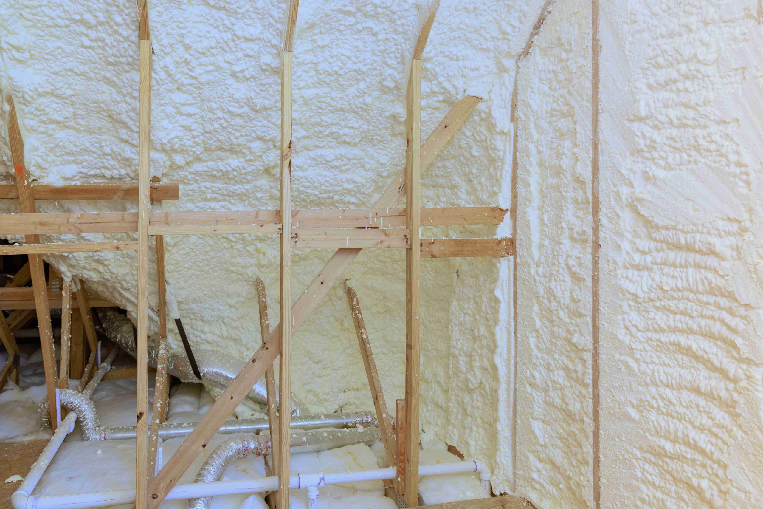 Isolation avec de la mousse polyuréthane